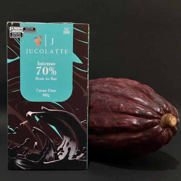 Barra de Chocolate 70% Intenso Vegano 80g